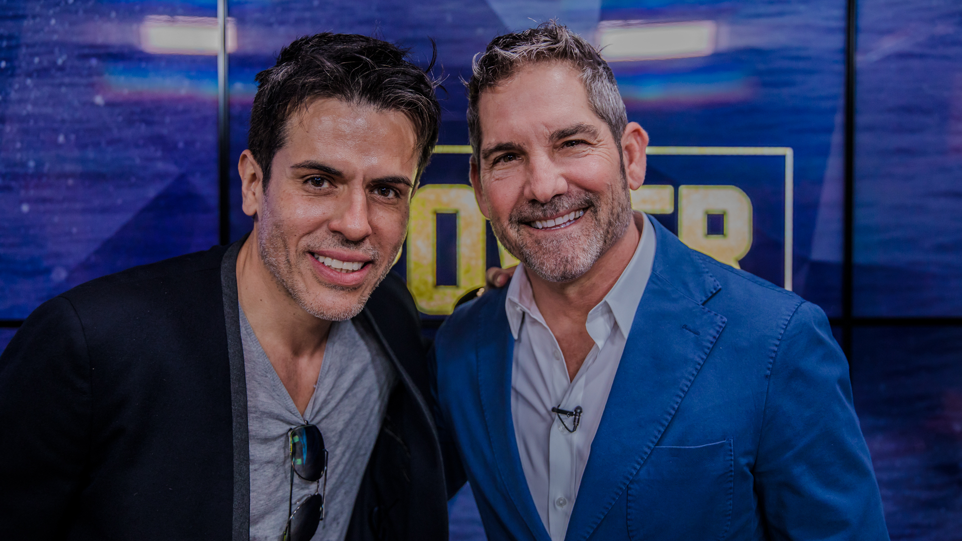 Edwin Arroyave with Grant Cardone on Power Players TV Show.